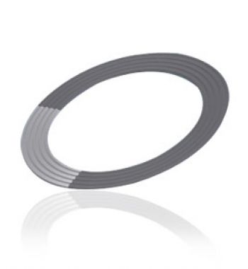 Corrugated graphite gasket